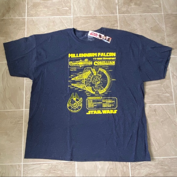 Star Wars millennium falcon tee